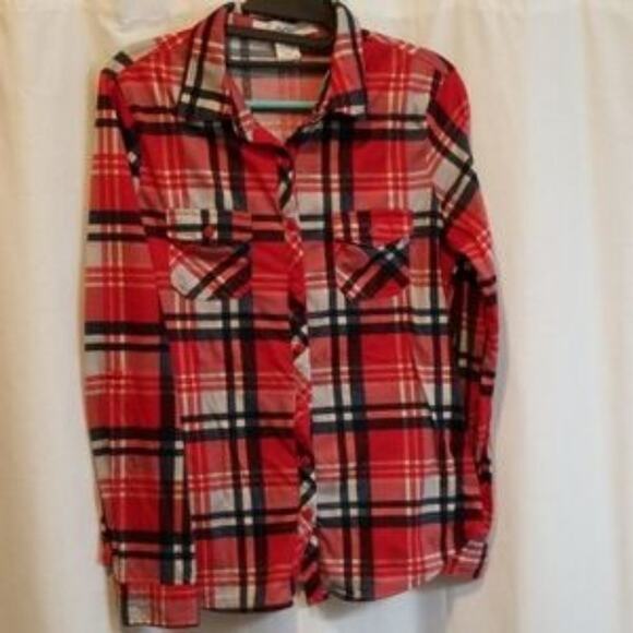 Red plaid button up soft shirt top
Size
Medium - Picture 1 of 6